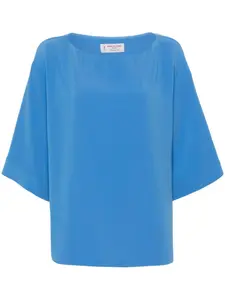 Блузка с вырезом-лодочкой ALBERTO BIANI, синий