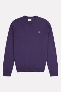 Мужской хлопковый свитер с круглым вырезом U.S. Polo Assn, фиолетовый