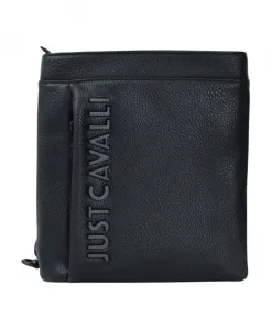 Компактная современная черная сумка через плечо Just Cavalli, черный