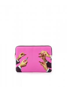 Сумка для ноутбука с принтом "Туалетная бумага" Губные помады Розовые - Мульти Seletti, мультиколор