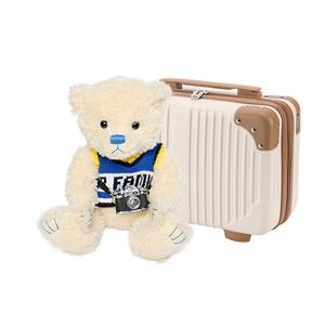 Плюшевая игрушка медвежонок камера, 28 см SENDEN'S, бежевый