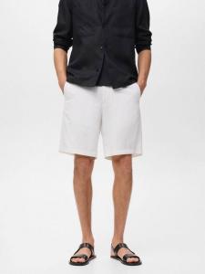 Банарея шорты до колена Mango, Natural White