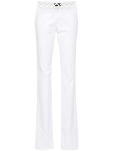 Брюки Sharpei с металлическим декором Dsquared2, белый