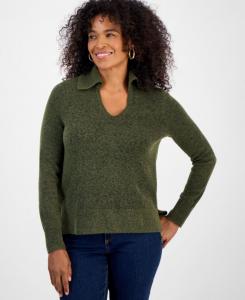 Женский свитер Luxsoft с воротником-стойкой, размеры PXS-4X Style & Co, Native Green