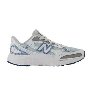 Кроссовки New Balance Fresh Foam Arishi Lux Bungee Lace Little Kid 'Frosted Glass Stillwater', белый