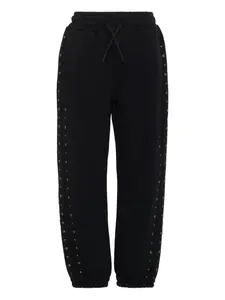 Спортивные брюки с люверсами Msgm Kids, черный
