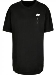 Футболка Ladies Love In The Air Oversize Boyfriend Tee черного цвета Merchcode