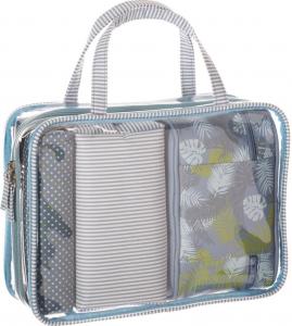 Набор из 4 косметичек Летний зеленый Intesi