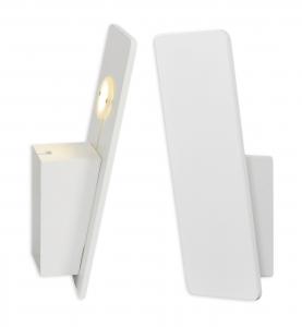 Näve Настенный светодиодный светильник, белый металлик, степень защиты IP20