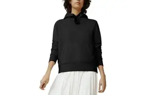 Хлопковый худи со шнурком Canada Goose, черный