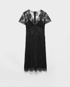 Кружевное платье Prada, черный