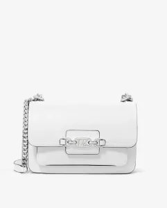 Сумка через плечо из кожи вереска с двойными ручками-цепочками Michael Michael Kors, белый