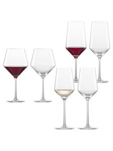 Набор из 6 прозрачных бокалов для красного и белого вина Zwiesel Glas