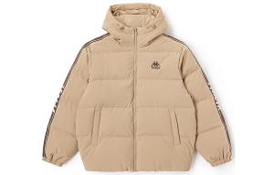 Пуховик унисекс Kappa, серый хаки