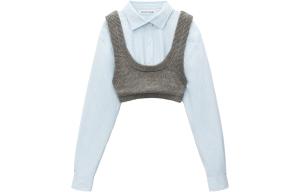 Комплект из рубашки для женщин Alexander Wang, синий/серый