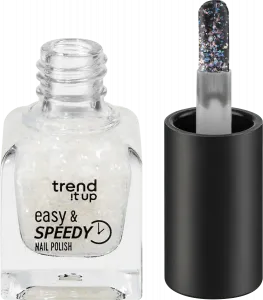 Нагеллак Easy  Speedy 470 Прозрачный с дуохромным глиттером 6 мл trend !t up