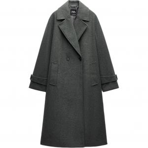 Пальто женское серое ZARA
