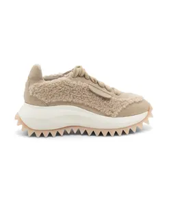 Беговые кроссовки D22 - обувь с искусственным мехом нежно-розового цвета. Vic Matiã, розовый