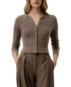 Кардиган из боярышника Lilysilk, коричневый