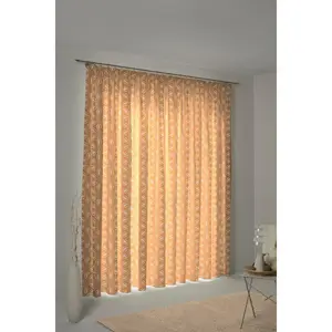 Занавес Retro Floret с распушенной лентой, 1 шт., из 100% органического хлопка Adam, Curry