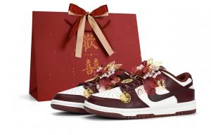 Nike Износостойкие и легкие низкие скейтбордистские кроссовки Dunk, унисекс, красные