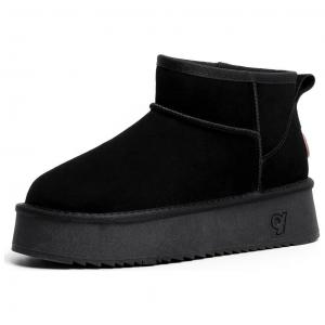 Зимние ботинки женские Jietegongyang, цвет Chestnut