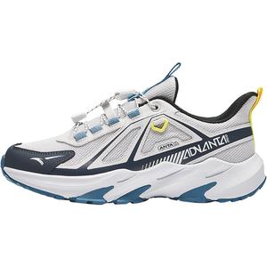 Antakids Легкие амортизирующие низкие детские кроссовки для бега серо-синего цвета