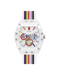 Мужские часы Phoenix GW0720G1 из силикона с разноцветным ремешком Guess