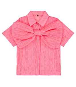 Топ с бантом Caroline Bosmans, розовый