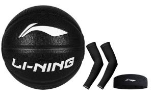 LINING Badfive PU баскетбольный мяч black размер 7 тренировочный соревновательный unisex