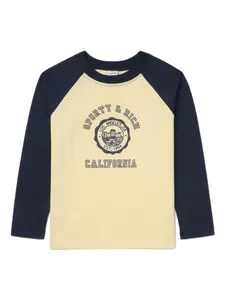 Футболка California Emblem Sporty & Rich Kids, бежевый