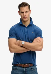 Винтажная рубашка поло с эффектом потертости Superdry & Co, Bay Blue