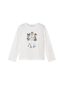 Блузка regular fit 4011 Mayoral, белый