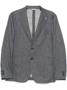 Блейзер с брошью Manuel Ritz, синий