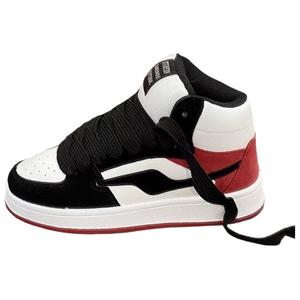 Alxnan Женские кеды High Top черно-красные, цвет Black Red