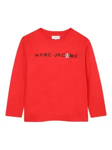 Лонгслив с логотипом Marc Jacobs Kids, красный