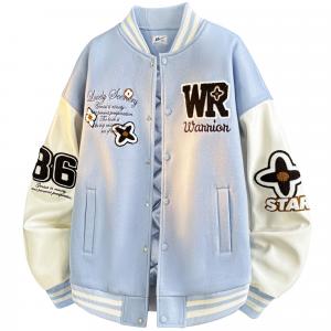 Бейсбольная куртка женская WARRIOR, светло-синий (padded thickened)