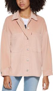 Женская куртка-рубашка Levi's Bull из хлопкового твила (стандартные и большие размеры), Rose Mist Beige