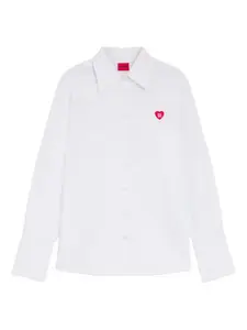 Рубашка на пуговицах в форме сердца Hugo, белый