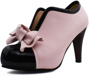 Женские туфли на платформе MFairy Fashion Classic с бантиками, сексуальные туфли на высоком каблуке, Pink
