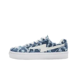 JimiXiong Низкие скейтерские кроссовки унисекс деним синий, цвет Denim Blue