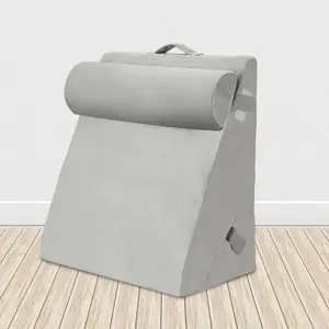 Подушка для чтения , подушка для спины кровати и дивана, расслабляющая подушка для шеи со съемным моющимся чехлом, подушка для ног из пены с эффектом памяти, расслабляющая подушка для кровати, серая Aopunly