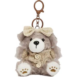 Милый и послушный плюшевый кулон в виде медвежонка Cookie высотой 10 см DUOAI, коричневый