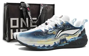 LINING Кроссовки Red Hare 7 с антискользящим покрытием, износостойкие, низкие, мужские, черно-белые