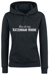 Толстовка с капюшоном Tierisch Das ist mein Katzenhaar Hoodie, черный