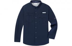 Columbia Рубашка PFG SS24 мужская marine blue