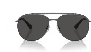 Женские солнцезащитные очки-авиаторы Swarovski Sk7005, Dark Silver/Dark Grey