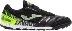 Футбольные бутсы Joma Turf, размеры 6.5-12 US - Профессиональные бутсы - Верх из микрофибры, хромированная подошва, усиление пятки - Mundial, черный/зеленый