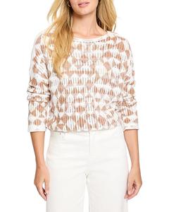 Свитер NIC+ZOE Textured Diamond Sweater, цвет Neutral Multi