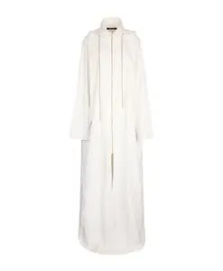 Пальто с капюшоном и принтом в виде стен. Roberto Cavalli, белый